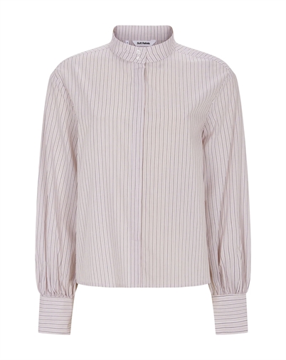 Soft Rebels - SRVeronica Volume Striped Shirt - Stripe Burnished Lilac 